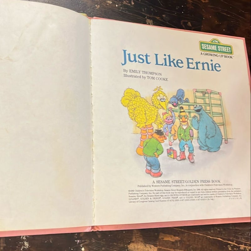 Just like Ernie Sesame Street golden book  