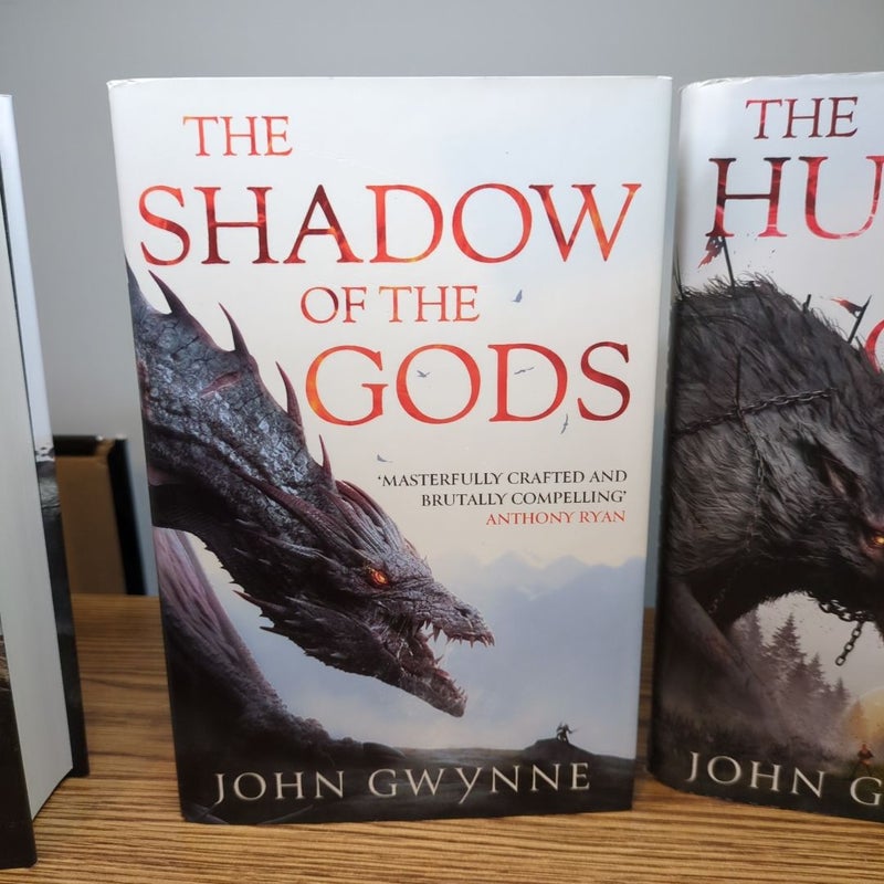 The Shadow of the Gods trilogy (Shadow, Hunger, and Fury)