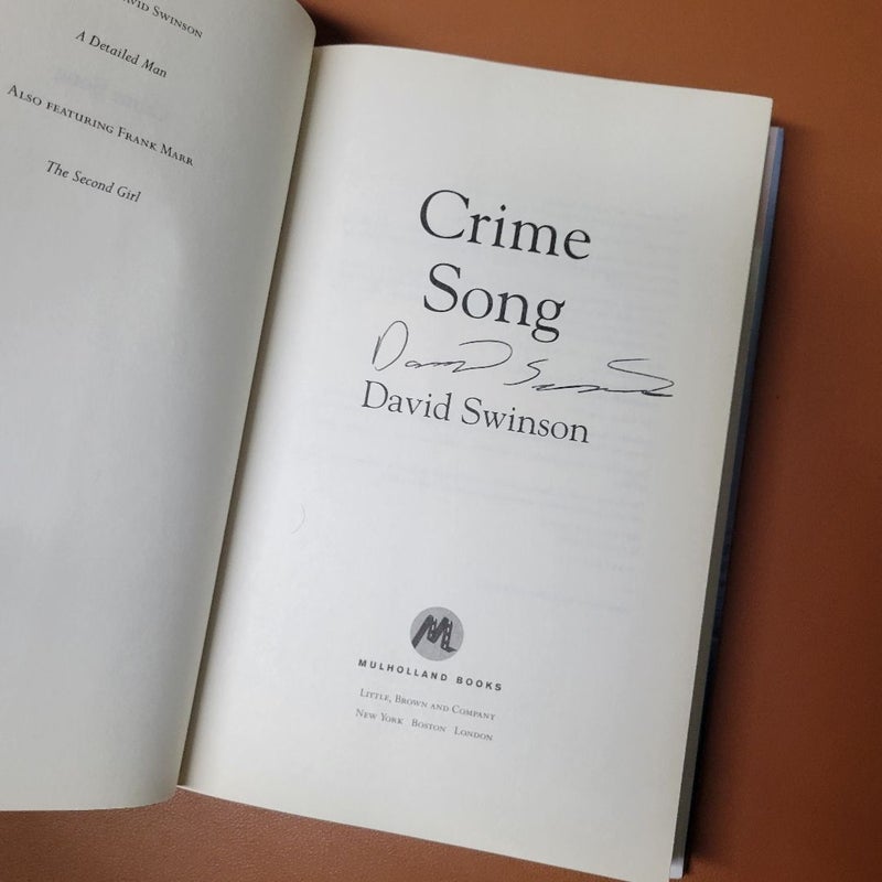 Crime Song SIGNED