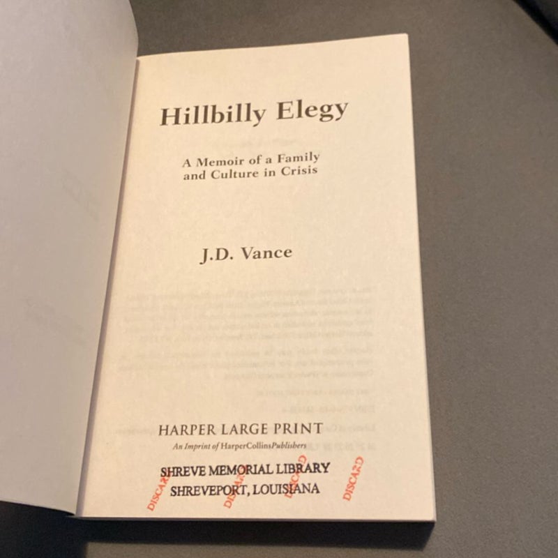 Hillbilly Elegy