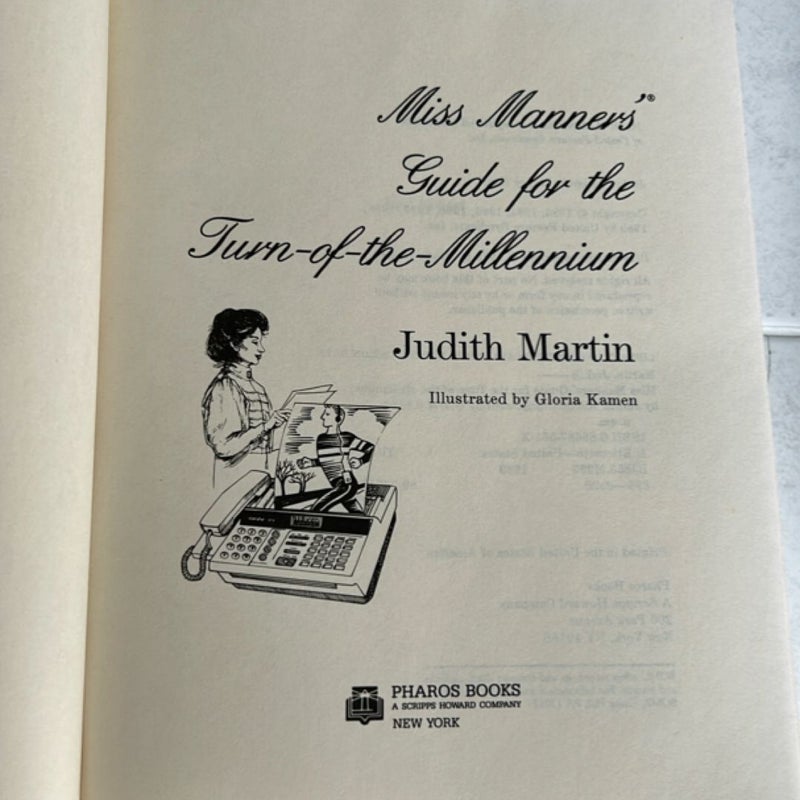 Miss Manners Guide to the Turn-of-the-Millennium