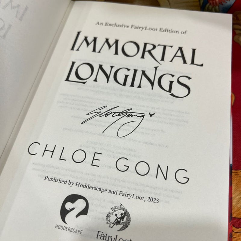 *Fairyloot Edition* Immortal Longings