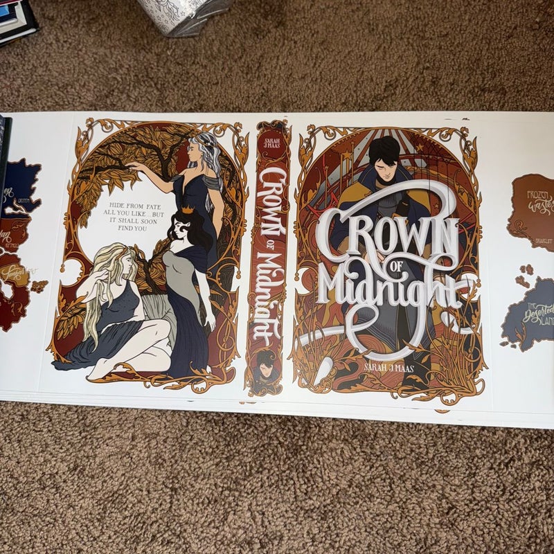 OOP Nerdy Ink Throne of Glass Dustjackets