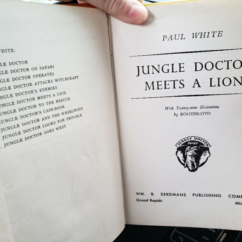 Jungle Doctor Meets Lion