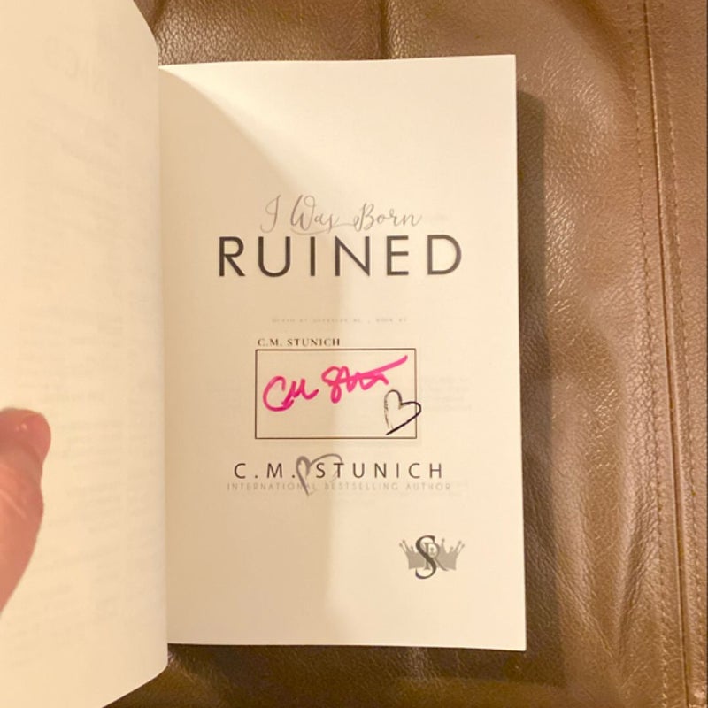 I Was Born Ruined - signed bookplate