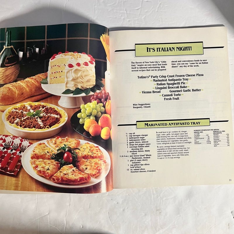Great American Menus Cookbook 1984