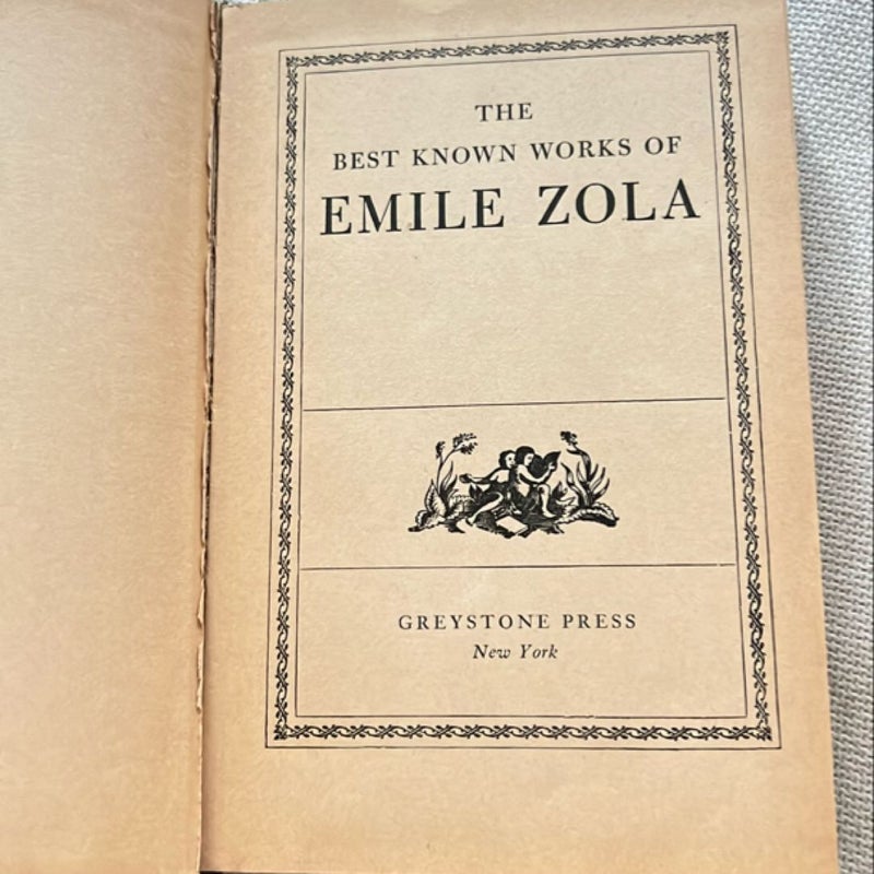 The Best Known Works of Emile Zola: Including Nana, The Miller's Daughter, Nantas