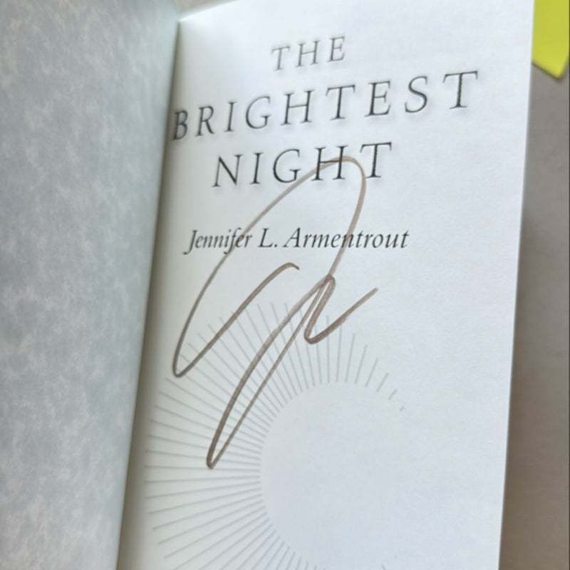 The Brightest Night Hand Signed first edition