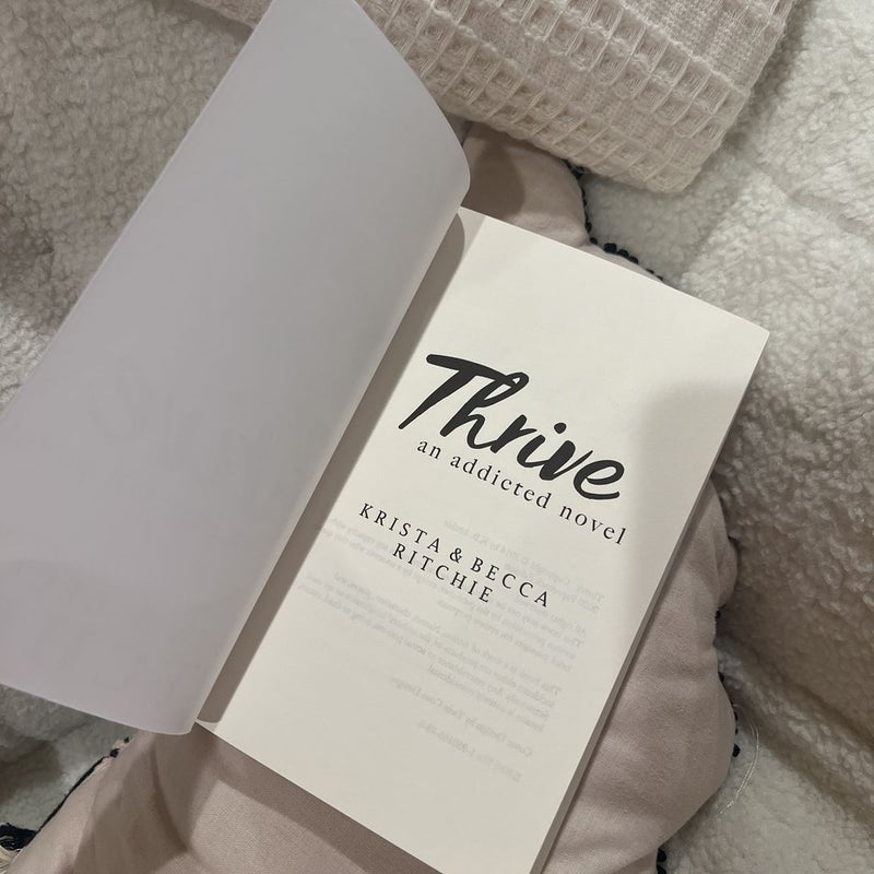 Thrive (Indie Published - Out of Print) by Krista Ritchie; Becca ...