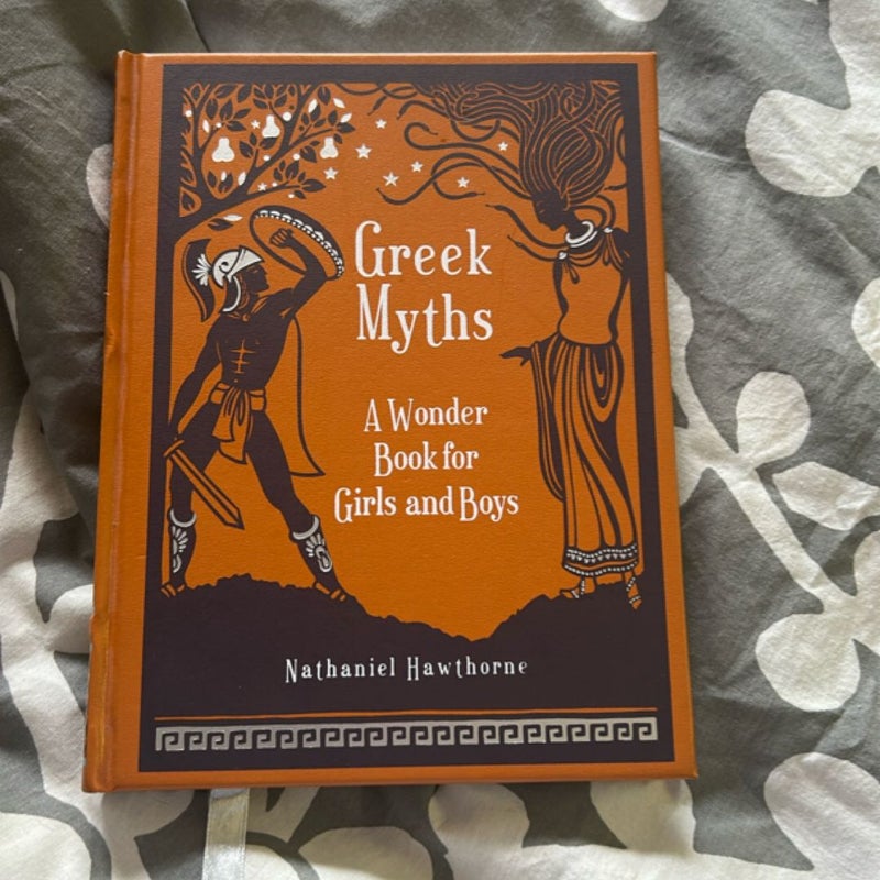 B&N Greek Myths a Wonder Book Leather-O/P