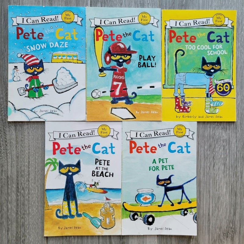 PETE THE CAT LOT OF 16 READERS & PICTURE BOOKS MY FIRST I CAN READ LEVEL 1