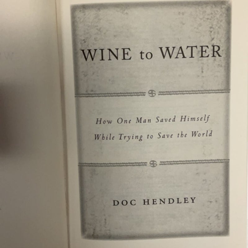 Wine to Water