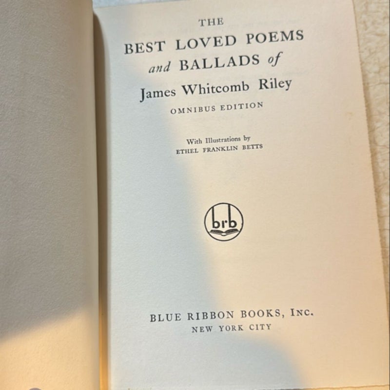 The Best - Loved Poems & Ballads of James Whitcomb Riley