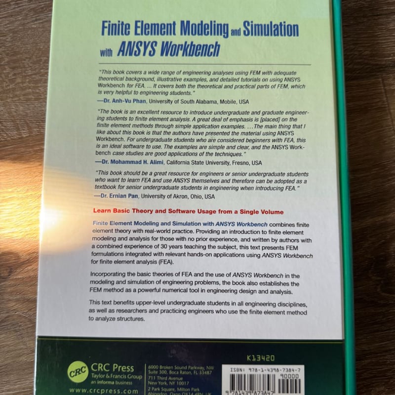 Finite Element Modeling and Simulation with Ansys Workbench by Xiaolin ...