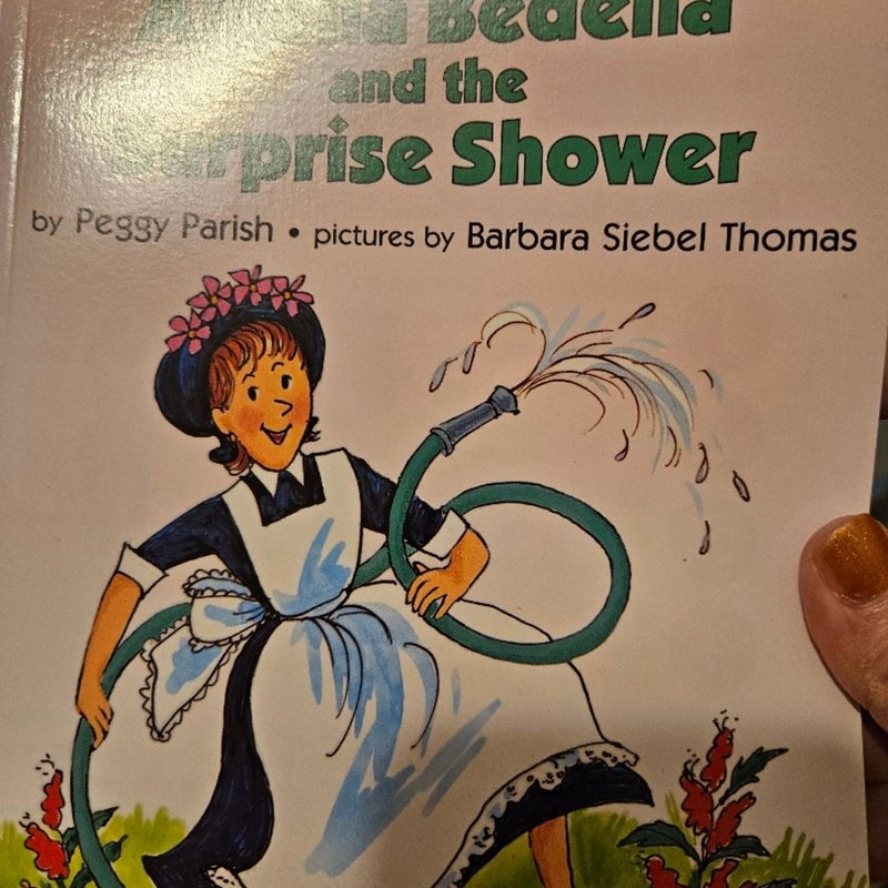 Amelia Bedelia and the surprise shower.