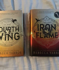 Fourth Wing (first edition) Iron Flame (first edition)