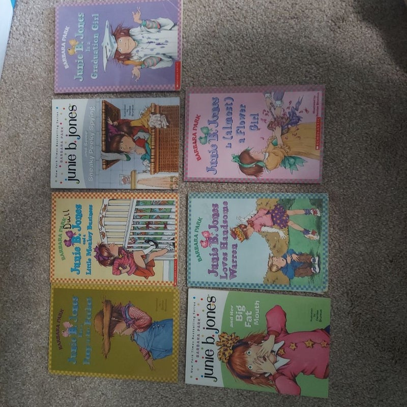 Set of 7 junie b. Jones paperbooks