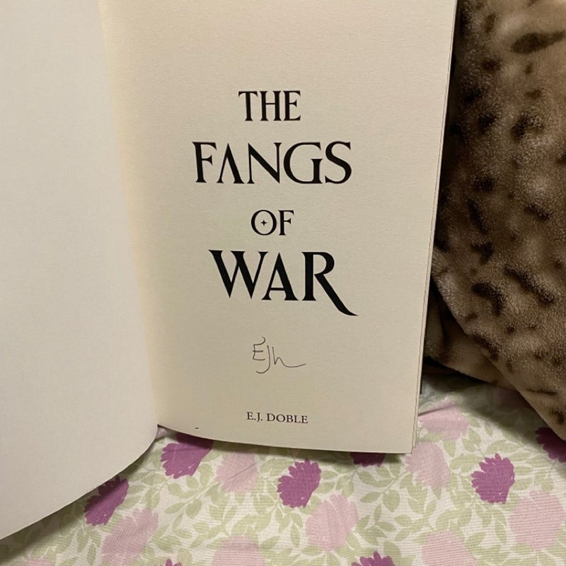 The Fangs of War by EJ Doble Page and Wick Edition
