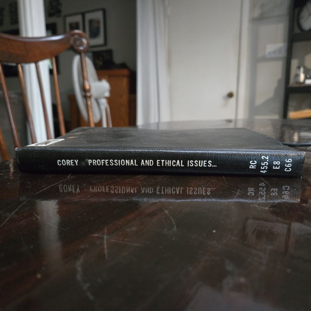 Professional and Ethical Issues in Counseling and Psychotherapy