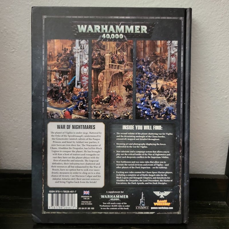 Warhammer 40k: Codex - Imperium Nihilus Vigilus Ablaze Games Workshop Hardcover