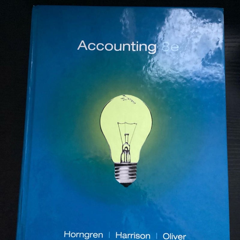 Accounting, 8th Edition 