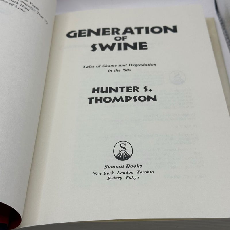 Generation of Swine