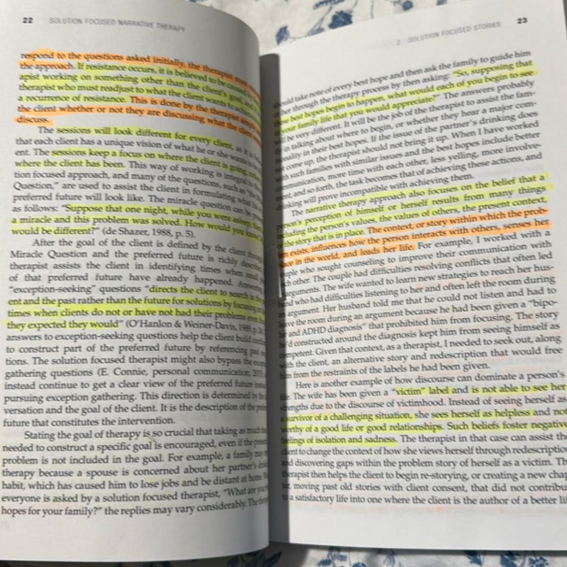 Solution Focused Narrative Therapy
