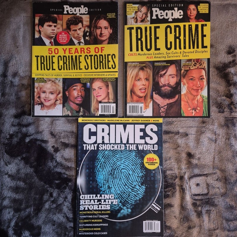 Lot of 3 Crime Magazines