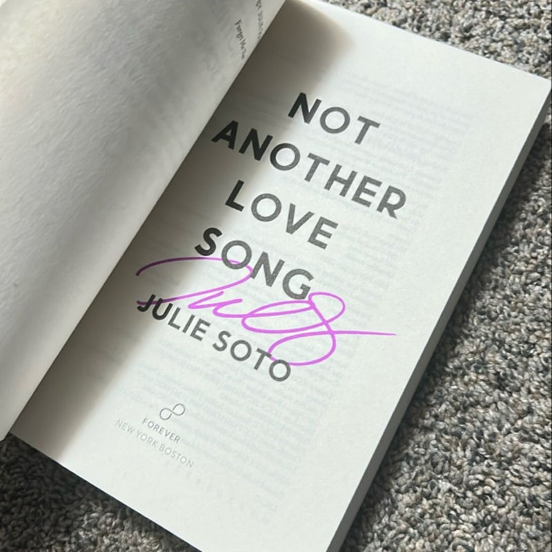 Not Another Love Song (signed)