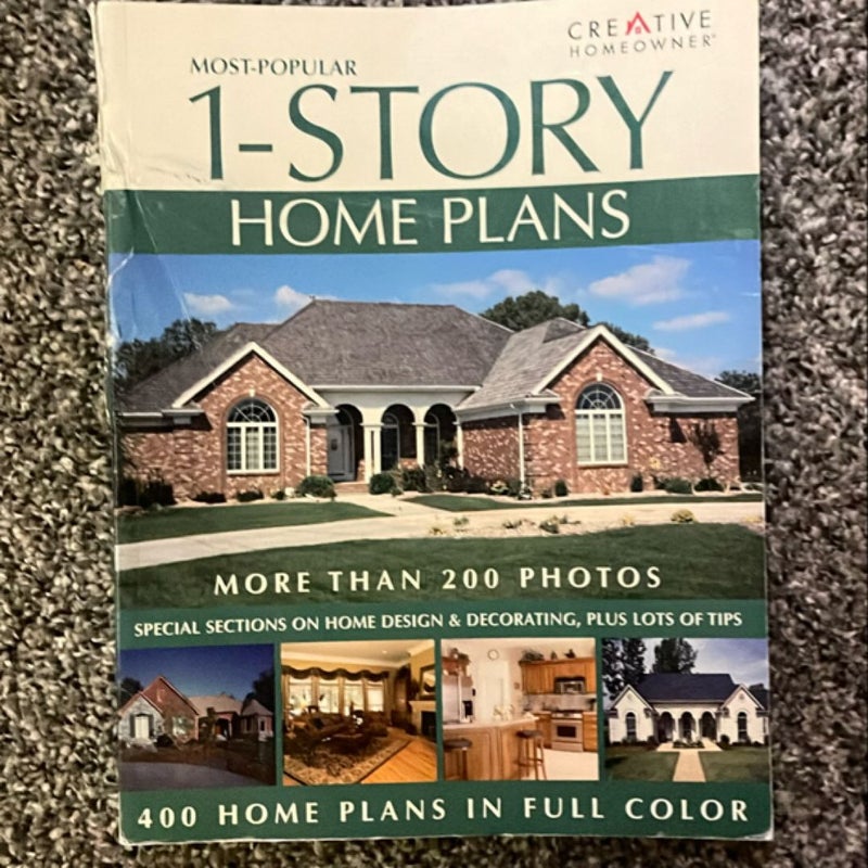 Most-Popular 1-Story Home Plans