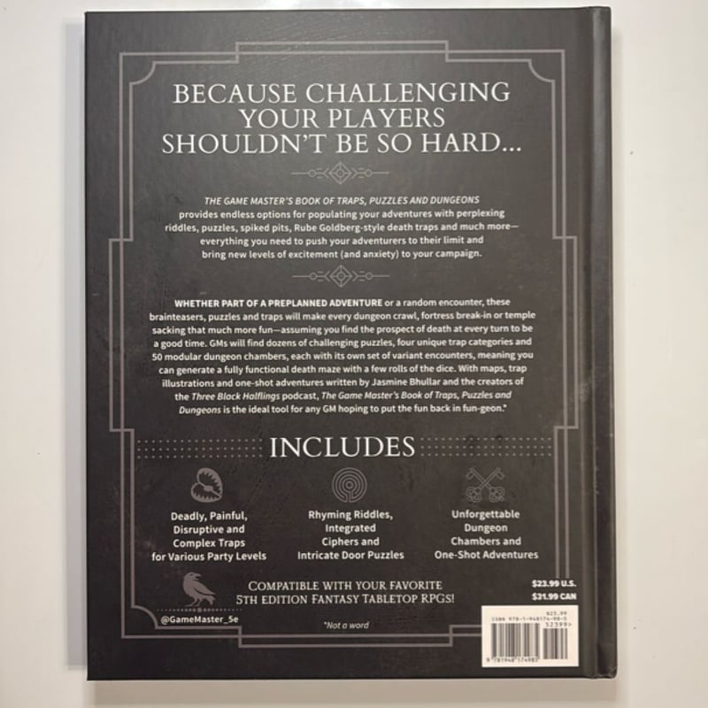 The Game Master's Book of Traps, Puzzles and Dungeons