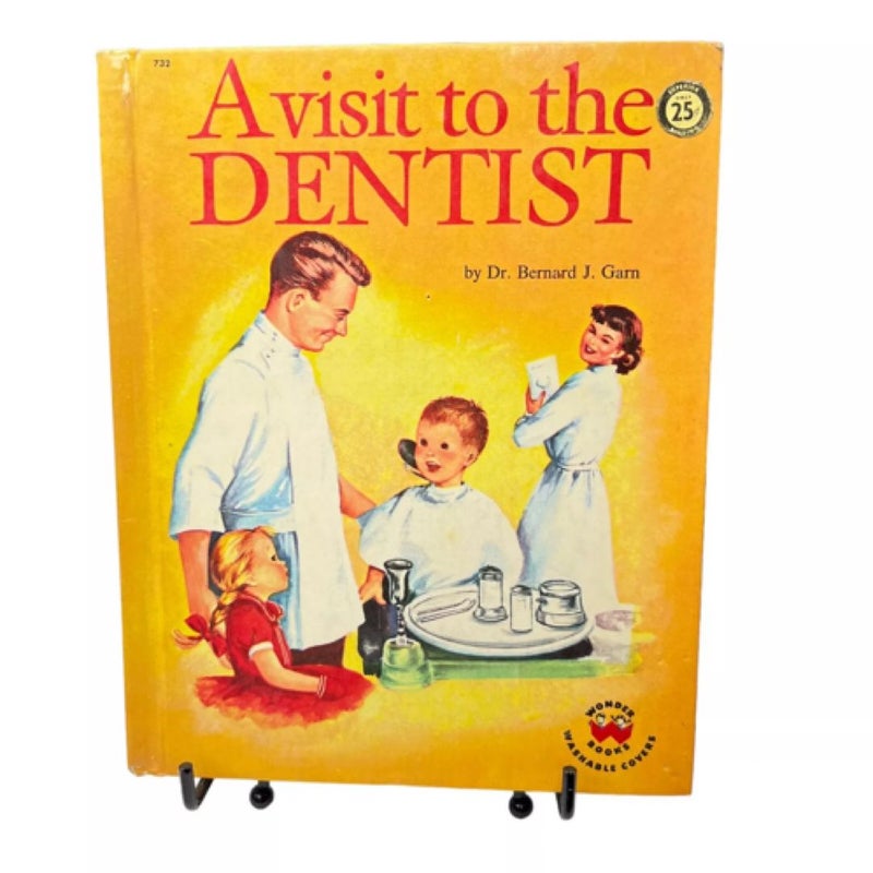 A Visit to the Dentist Wonder Books 1959 Hardcover by Bernard J. Garn Vintage