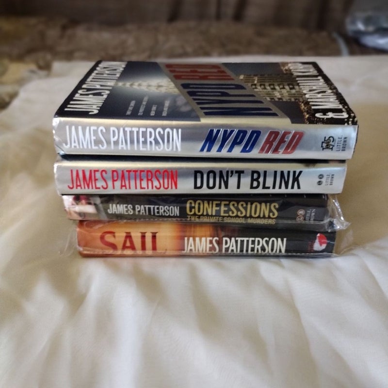 James Patterson Bundles Sail, NYPD Red, Don't Blink and Confessions of the Private School Murder