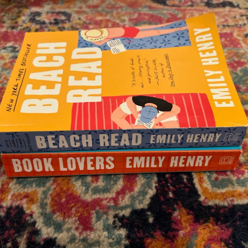 Lot 2~Beach Read~Book Lovers~Emily Henry~Trade Size Softcovers  Like New