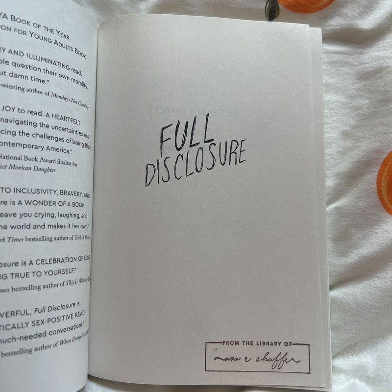 Full Disclosure