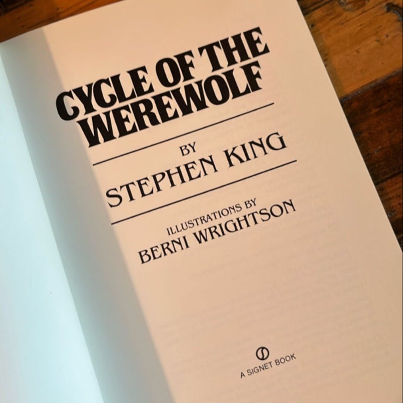 Cycle Of The Werewolf Stephen King 1985 1st Edition Illustrated Signet PB