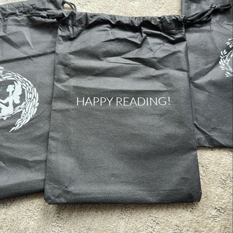 Three Fairyloot Black Book Bags