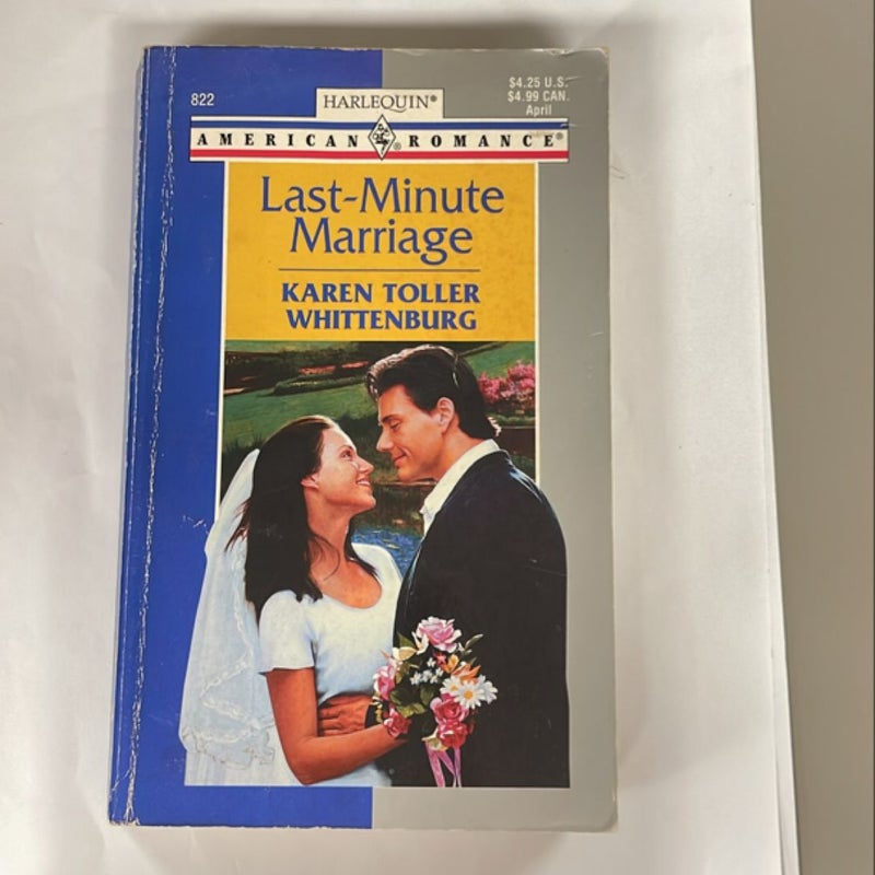 Last-Minute Marriage