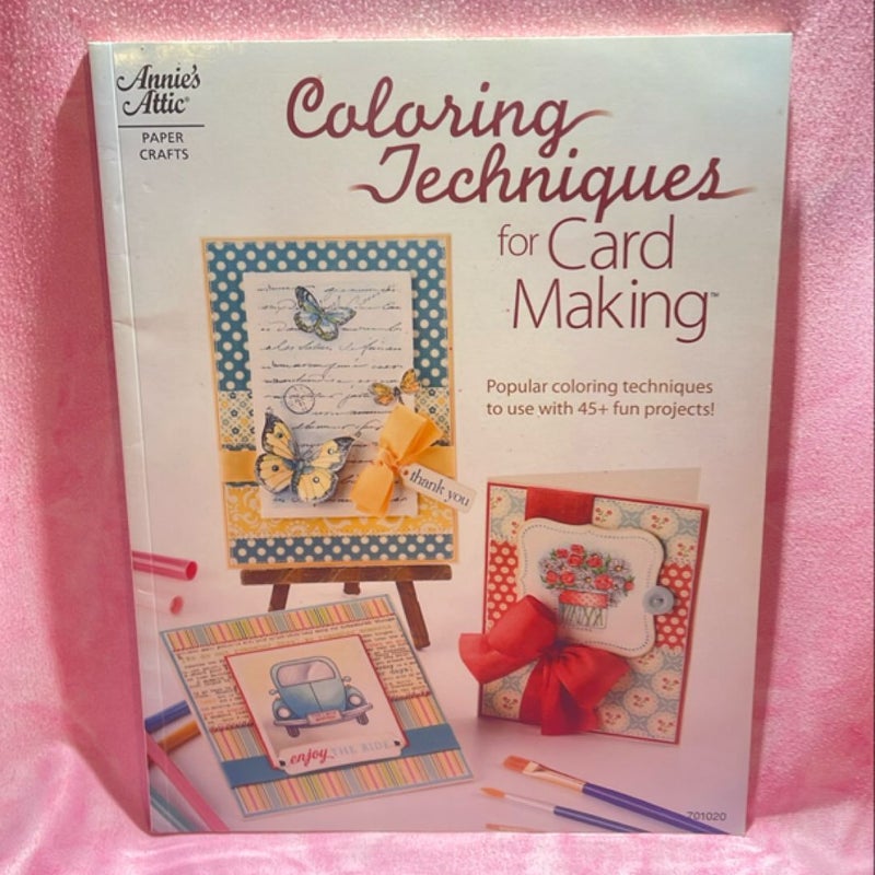 Coloring Techniques for Card Making