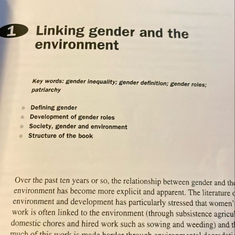 Gender and Environment