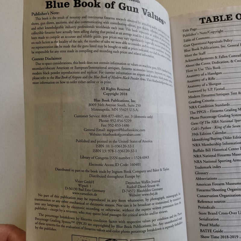 39th Edition Blue Book of Gun Values