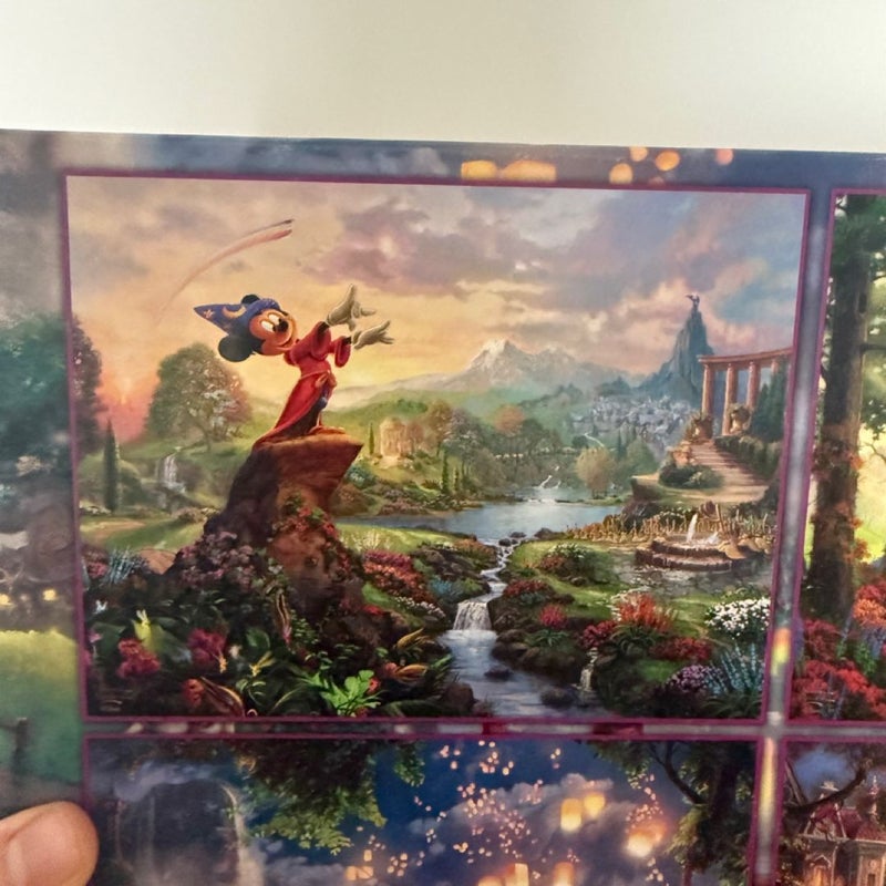 Thomas Kinkade Disney 500-Piece Puzzle Set of 4 Puzzles