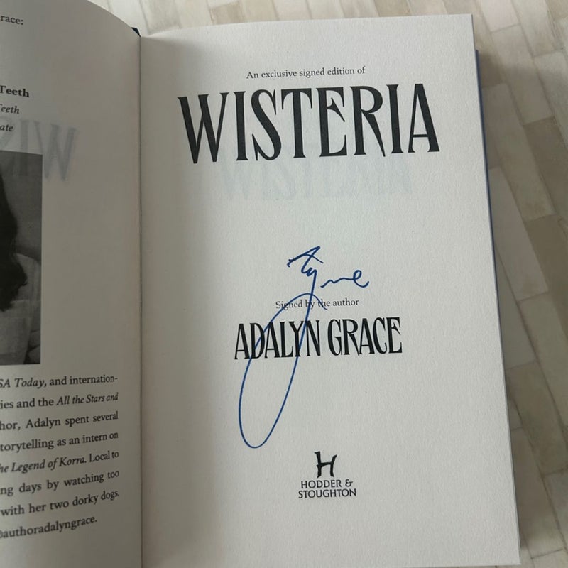 Wisteria - Signed Waterstones Special Edition