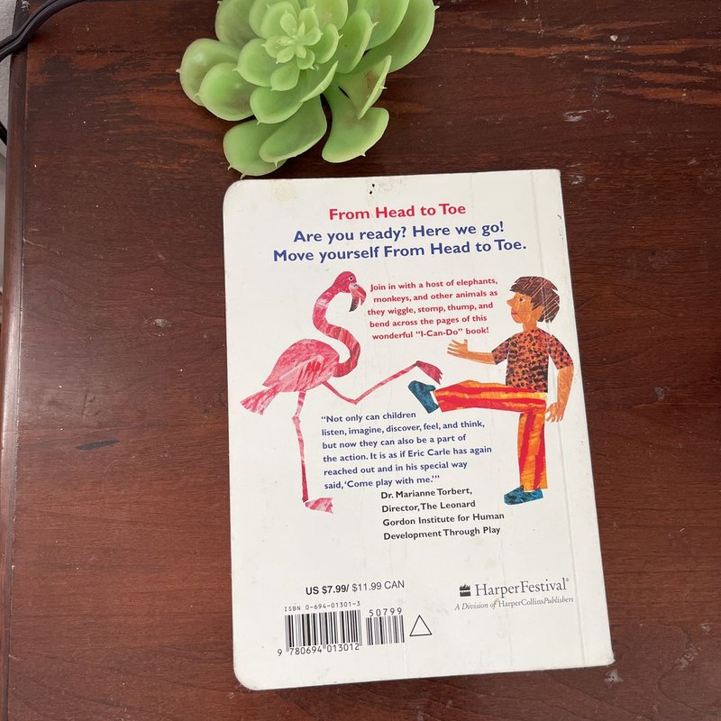 From Head to Toe Board Book by Eric Carle, Hardcover | Pangobooks