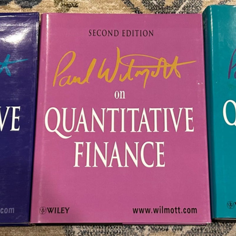 Paul Wilmott on Quantitative Finance, 3 Volume Set