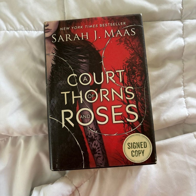 A Court of Thorns and Roses (Signed Hardcover)