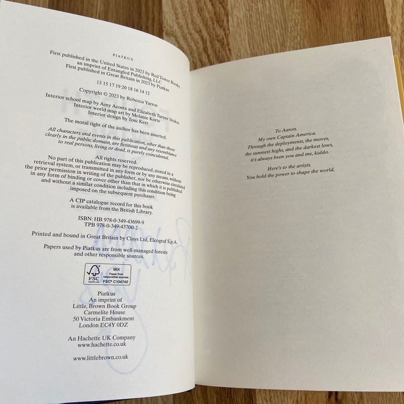 Signed Fourth Wing