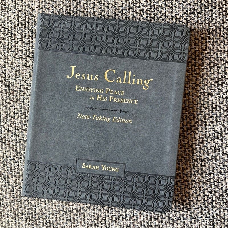 Jesus Calling Note-Taking Edition, Leathersoft, with Full Scriptures