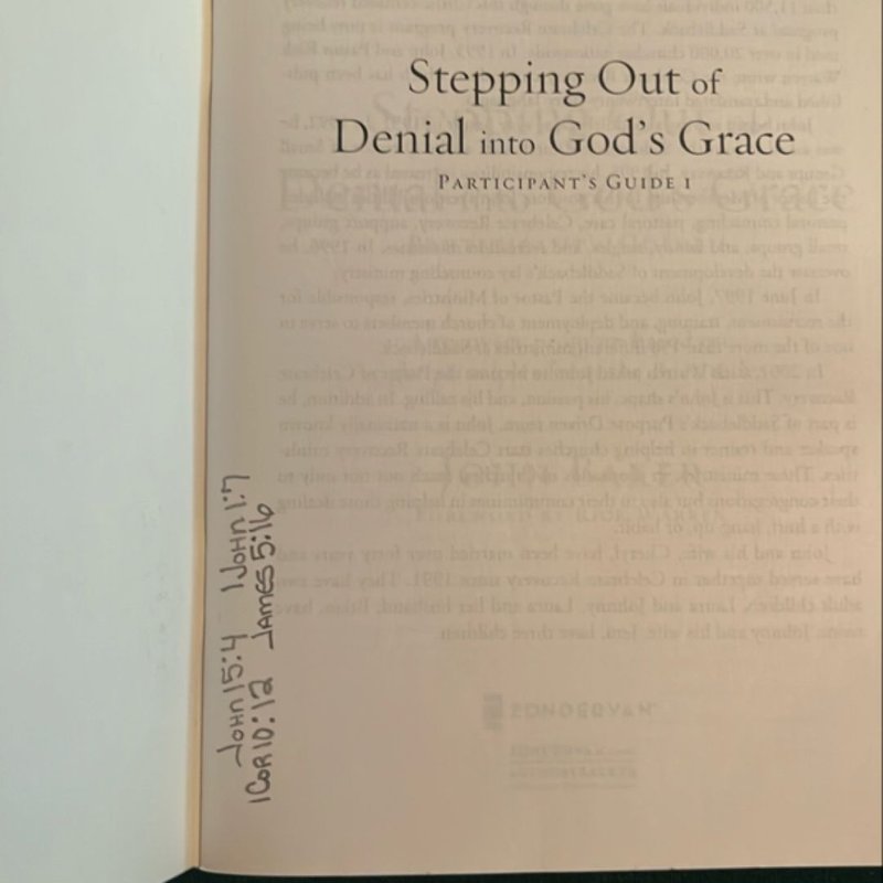 Stepping Out of Denial into Gods Grace
