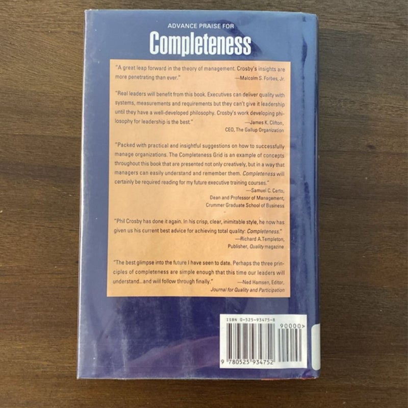Completeness by Philip B. Crosby